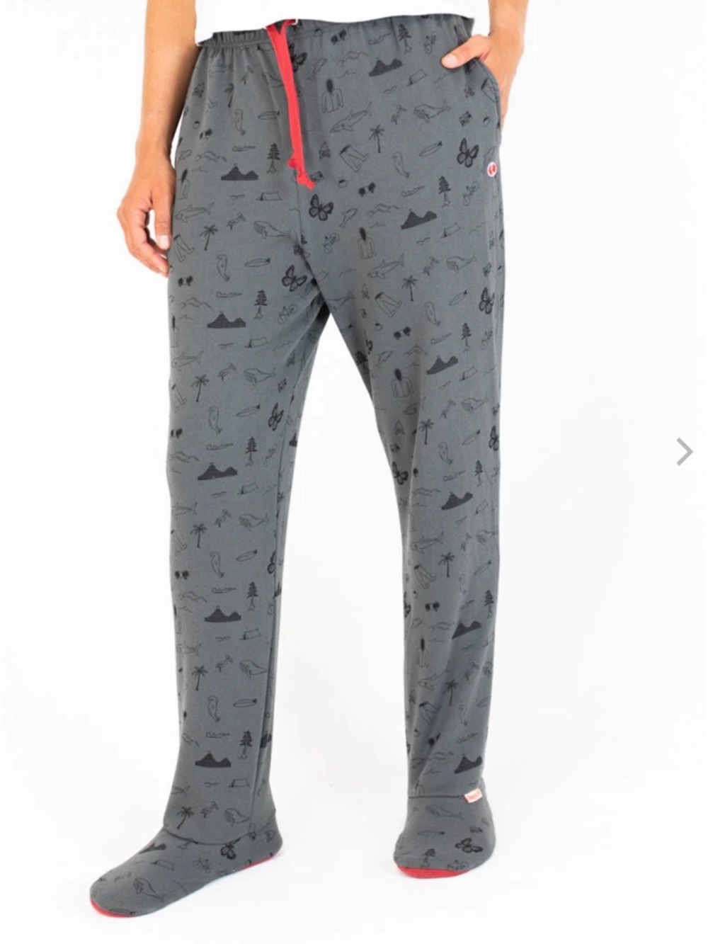 Like New! Feejays Footed Pajama Pants w/ Pockets